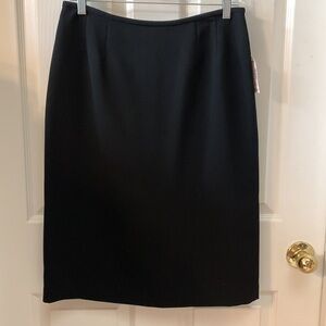 JONES STUDIO black midi pencil skirt neutral basic academia dressy office